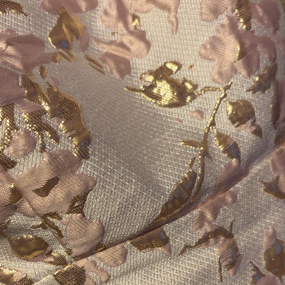 B Darlin Pink and Gold Floral Mini Dress - Picture 6 of 7